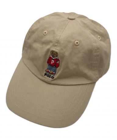 未使用タグ付き　POLO RALPHLAUREN ポロベア　キャップ　ベージュ 中古・古着通販】POLO RALPH LAUREN (ポロ・ラルフローレン) ポロベア