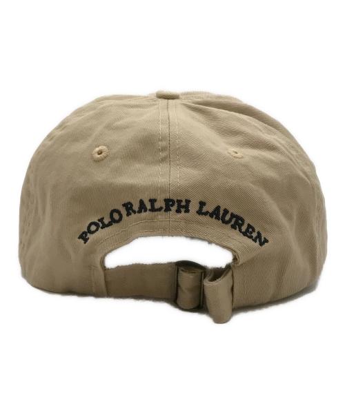 POLO RALPH LAUREN（ポロ・ラルフローレン）POLO RALPH LAUREN (ポロ・ラルフローレン) ポロベア刺繍キャップ ベージュの古着・服飾アイテム