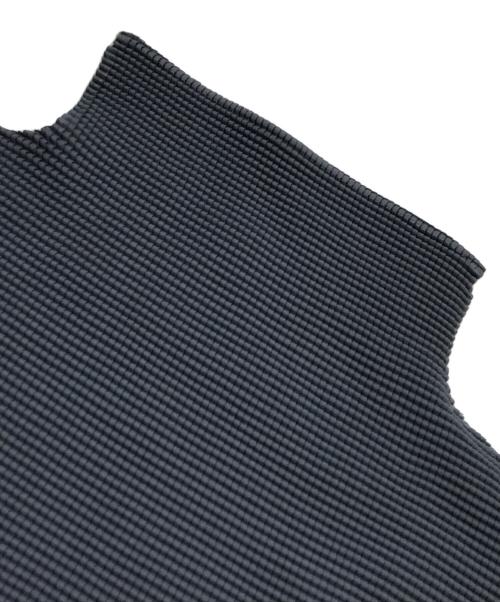 me ISSEY MIYAKE（ミーイッセイ ミヤケ）me ISSEY MIYAKE (ミーイッセイ ミヤケ) プリーツハイネックカットソー グレー サイズ:表記なしの古着・服飾アイテム