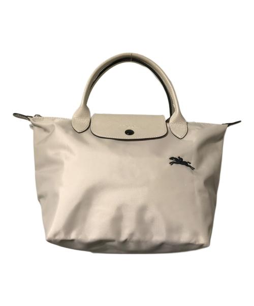 LONGCHAMP（ロンシャン）LONGCHAMP (ロンシャン) ルプリアージュトートバッグ アイボリーの古着・服飾アイテム