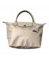 中古・古着 LONGCHAMP (ロンシャン) ルプリアージュトートバッグ アイボリー：8000円