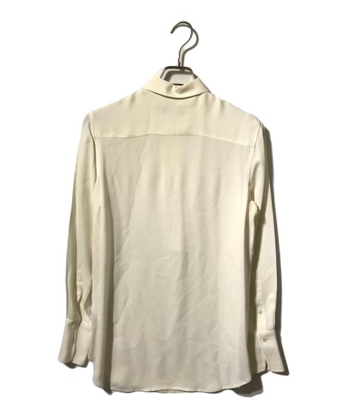 POLO RALPH LAUREN（ポロ・ラルフローレン）POLO RALPH LAUREN (ポロ・ラルフローレン) プルオーバーシルクシャツ アイボリー サイズ:XSの古着・服飾アイテム