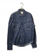 LEVI'Sリーバイス）の古着「ロングホーンウエスタンデニムシャツ/ボタンデニムシャツ」｜インディゴ