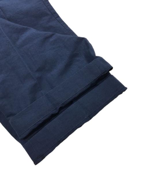 ISSEY MIYAKE（イッセイミヤケ）ISSEY MIYAKE (イッセイミヤケ) リネン混タックワイドパンツ ネイビー サイズ:Sの古着・服飾アイテム
