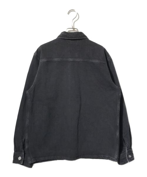 LACOSTE（ラコステ）LACOSTE (ラコステ) ブラック ヘビーオンスデニムジャケット ブラック サイズ:39　170/92Aの古着・服飾アイテム