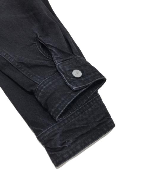 LACOSTE（ラコステ）LACOSTE (ラコステ) ブラック ヘビーオンスデニムジャケット ブラック サイズ:39　170/92Aの古着・服飾アイテム