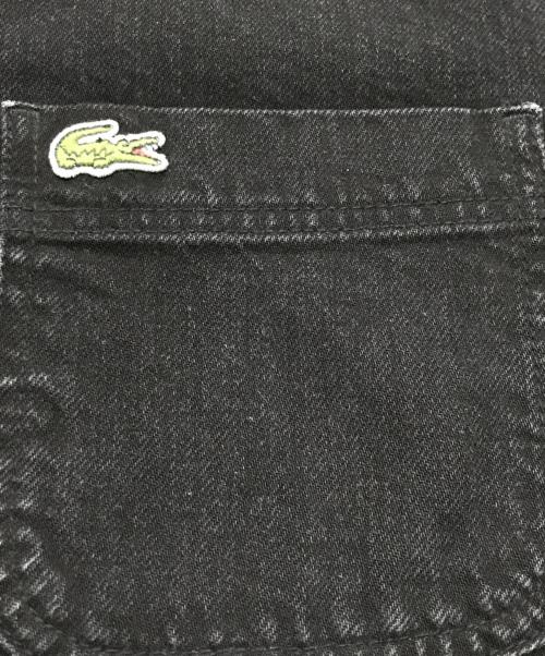 LACOSTE（ラコステ）LACOSTE (ラコステ) ブラック ヘビーオンスデニムジャケット ブラック サイズ:39　170/92Aの古着・服飾アイテム