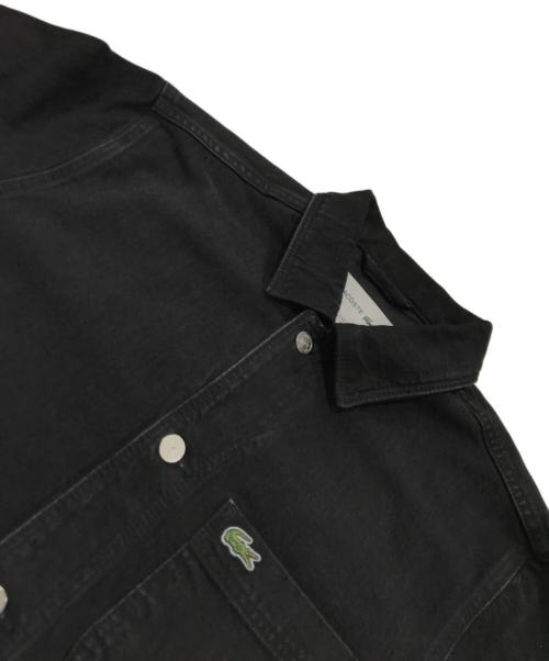 LACOSTE（ラコステ）LACOSTE (ラコステ) ブラック ヘビーオンスデニムジャケット ブラック サイズ:39　170/92Aの古着・服飾アイテム
