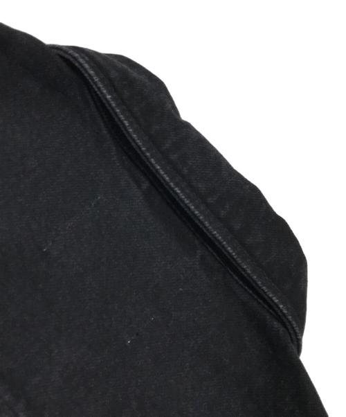 LACOSTE（ラコステ）LACOSTE (ラコステ) ブラック ヘビーオンスデニムジャケット ブラック サイズ:39　170/92Aの古着・服飾アイテム