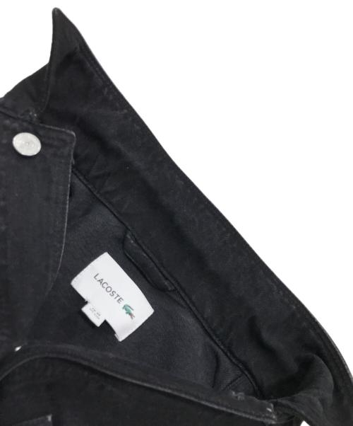 LACOSTE（ラコステ）LACOSTE (ラコステ) ブラック ヘビーオンスデニムジャケット ブラック サイズ:39　170/92Aの古着・服飾アイテム