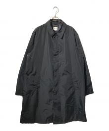 ARMANI COLLEZIONI（アルマーニ コレツィオーニ）の古着「ナイロンステンカラーコート」｜ブラック