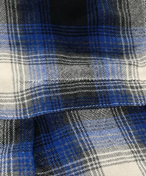 NUMBER (N)INE（ナンバーナイン）NUMBER (N)INE (ナンバーナイン) オンブレチェック オープンカラーシャツ ブルー サイズ:2の古着・服飾アイテム