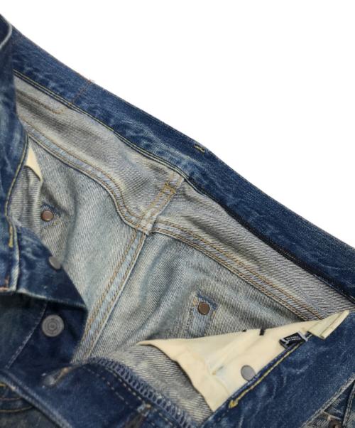 Hysteric Glamour（ヒステリックグラマー）Hysteric Glamour (ヒステリックグラマー) ピラミッドスタッズ ダメージリペア加工スキャブデニムパンツ インディゴ サイズ:32の古着・服飾アイテム
