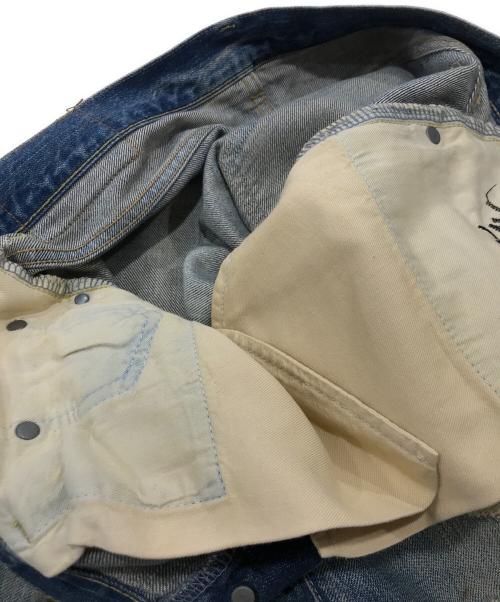 Hysteric Glamour（ヒステリックグラマー）Hysteric Glamour (ヒステリックグラマー) ピラミッドスタッズ ダメージリペア加工スキャブデニムパンツ インディゴ サイズ:32の古着・服飾アイテム