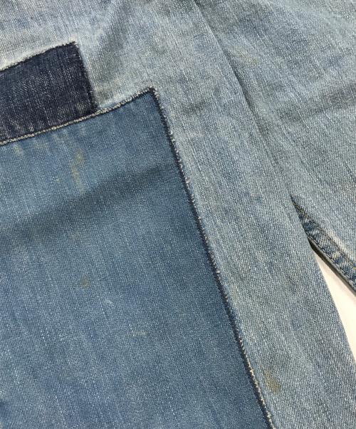 Hysteric Glamour（ヒステリックグラマー）Hysteric Glamour (ヒステリックグラマー) パッチワーク リペア＆ダメージ加工デニム インディゴ サイズ:Sの古着・服飾アイテム