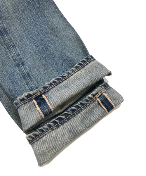 Hysteric Glamour（ヒステリックグラマー）Hysteric Glamour (ヒステリックグラマー) スタッズダメージ加工ワッペンデニムパンツ インディゴ サイズ:32の古着・服飾アイテム