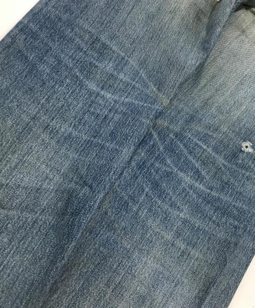 Hysteric Glamour（ヒステリックグラマー）Hysteric Glamour (ヒステリックグラマー) スタッズダメージ加工ワッペンデニムパンツ インディゴ サイズ:32の古着・服飾アイテム