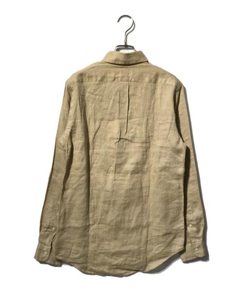 POLO RALPH LAUREN（ポロ・ラルフローレン）POLO RALPH LAUREN (ポロ・ラルフローレン) リネンボタンダウンシャツ ベージュ サイズ:XSの古着・服飾アイテム