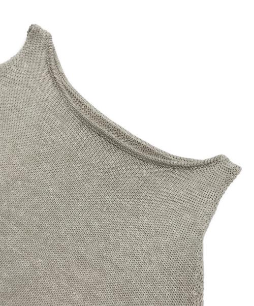 ETRE TOKYO（エトレトウキョウ）ETRE TOKYO (エトレトウキョウ) リネンロングニットワンピース ベージュ サイズ:Fの古着・服飾アイテム