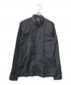 Jean Paul GAULTIERジャンポールゴルチェ）の古着「タックカフスシャツ/長袖シャツ」｜ブラック