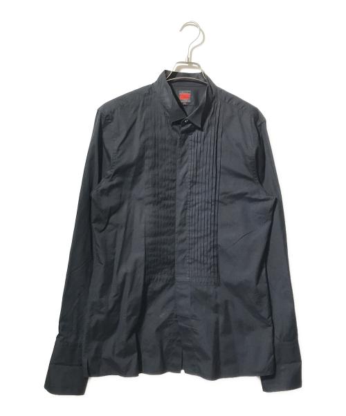 Jean Paul GAULTIER（ジャンポールゴルチェ）Jean Paul GAULTIER (ジャンポールゴルチェ) タックカフスシャツ/長袖シャツ ブラック サイズ:50の古着・服飾アイテム