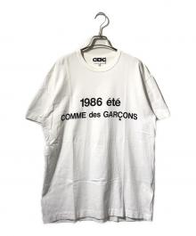 CDG（シーディージー）の古着「ロゴカットソー/半袖カットソー」｜ホワイト