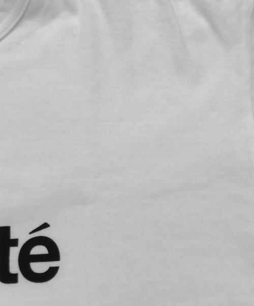 CDG（シーディージー）CDG (シーディージー) ロゴカットソー/半袖カットソー ホワイト サイズ:XXLの古着・服飾アイテム