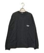 COMME des GARCONS HOMMEコムデギャルソン オム）の古着「綿天竺製品プリント LOGO L/S TEE」｜ブラック