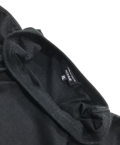 COMME des GARCONS HOMME（コムデギャルソン オム）COMME des GARCONS HOMME (コムデギャルソン オム) 綿天竺製品プリント LOGO L/S TEE ブラック サイズ:XLの古着・服飾アイテム