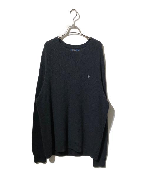 POLO RALPH LAUREN（ポロ・ラルフローレン）POLO RALPH LAUREN (ポロ・ラルフローレン) ポニー刺繍ニット グレー サイズ:XXLの古着・服飾アイテム