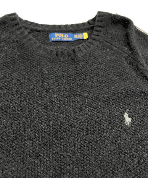 POLO RALPH LAUREN（ポロ・ラルフローレン）POLO RALPH LAUREN (ポロ・ラルフローレン) ポニー刺繍ニット グレー サイズ:XXLの古着・服飾アイテム