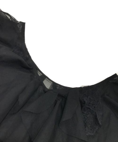 FRAY ID（フレイ アイディー）FRAY ID (フレイ アイディー) Multi wayチュールフリルブラウス ブラック サイズ:Fの古着・服飾アイテム