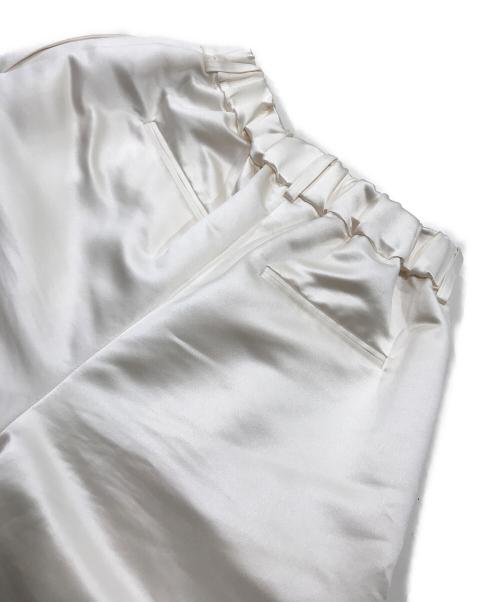 Heve（ヘイヴ）Heve (ヘイヴ) サテンガウチョパンツ/ワイドパンツ アイボリー サイズ:36の古着・服飾アイテム