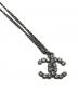 CHANEL（シャネル）の古着「ココマークラインストーンネックレス」｜シルバー