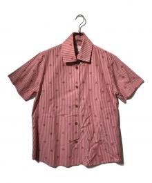 Vivienne Westwood RED LABEL（ヴィヴィアンウエストウッドレッドレーベル）の古着「オーブストライプ半袖シャツ」｜レッド