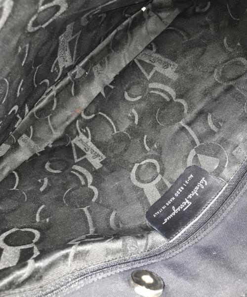 Salvatore Ferragamo（サルヴァトーレ フェラガモ）Salvatore Ferragamo (サルヴァトーレ フェラガモ) チェーンハンドルトートバッグ ブラックの古着・服飾アイテム