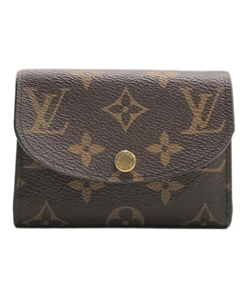 LOUIS VUITTON（ルイ ヴィトン）LOUIS VUITTON (ルイ ヴィトン) ポルトモネ・ロザリ ブラウン×ピンクの古着・服飾アイテム