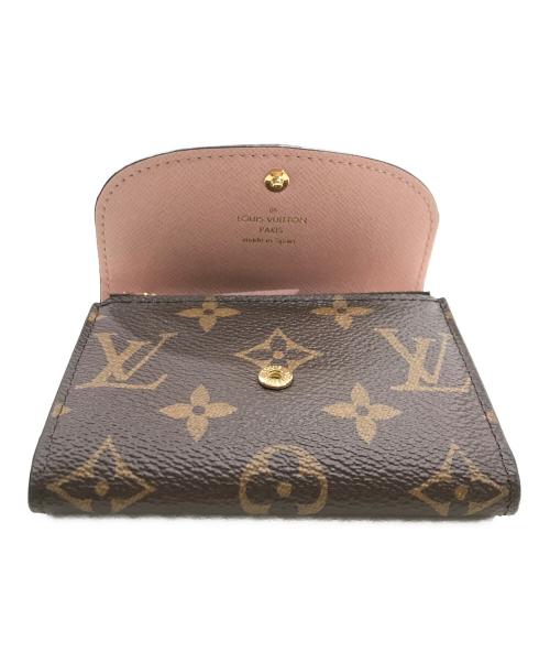 LOUIS VUITTON（ルイ ヴィトン）LOUIS VUITTON (ルイ ヴィトン) ポルトモネ・ロザリ ブラウン×ピンクの古着・服飾アイテム