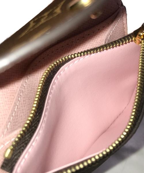 LOUIS VUITTON（ルイ ヴィトン）LOUIS VUITTON (ルイ ヴィトン) ポルトモネ・ロザリ ブラウン×ピンクの古着・服飾アイテム