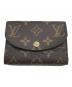中古・古着 LOUIS VUITTON (ルイ ヴィトン) ポルトモネ・ロザリ ブラウン×ピンク：45000円