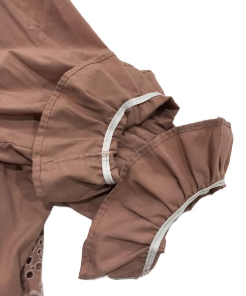 HER LIP TO（ハーリップトゥ）Her lip to (ハーリップトゥ) バックレースミディシャツドレス ピンク サイズ:Mの古着・服飾アイテム