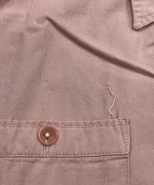 THE FLAT HEAD（ザ・フラットヘッド）THE FLAT HEAD (ザ・フラットヘッド) ボーリングシャツ ピンク サイズ:38の古着・服飾アイテム