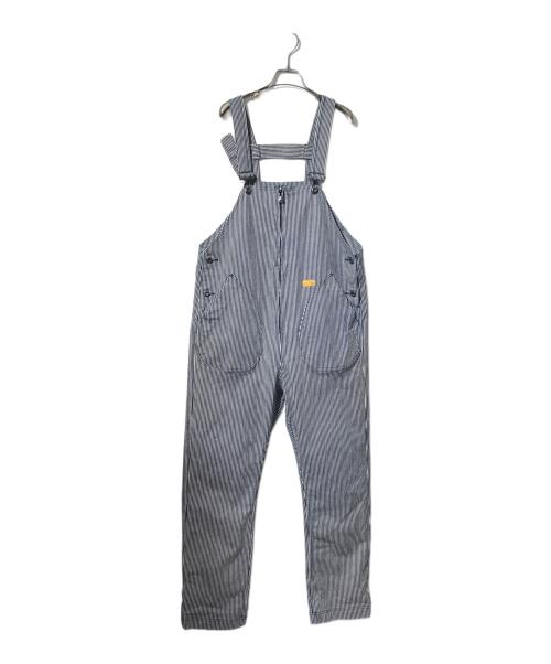 NATAL DESIGN（ネイタルデザイン）NATAL DESIGN (ネイタルデザイン) ヒッコリーオーバーオール ネイビー×ホワイト サイズ:Sの古着・服飾アイテム