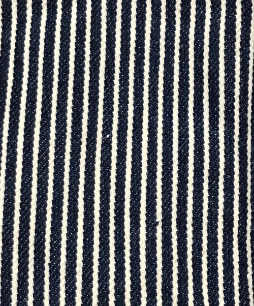 NATAL DESIGN（ネイタルデザイン）NATAL DESIGN (ネイタルデザイン) ヒッコリーオーバーオール ネイビー×ホワイト サイズ:Sの古着・服飾アイテム