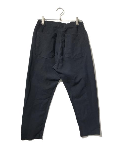 COMME des GARCONS HOMME DEUX（コムデギャルソン オム ドゥ）COMME des GARCONS HOMME DEUX (コムデギャルソン オム ドゥ) ポリ縮絨ワイドテーパードパンツ ブラック サイズ:Mの古着・服飾アイテム