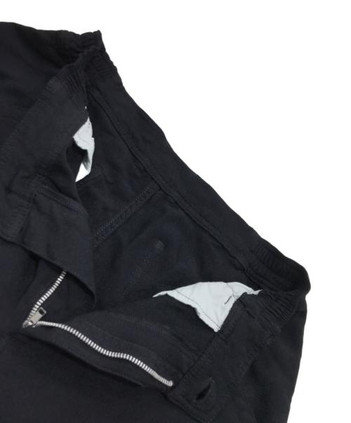 COMME des GARCONS HOMME DEUX（コムデギャルソン オム ドゥ）COMME des GARCONS HOMME DEUX (コムデギャルソン オム ドゥ) ポリ縮絨ワイドテーパードパンツ ブラック サイズ:Mの古着・服飾アイテム