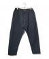 COMME des GARCONS HOMME DEUX（コムデギャルソン オム ドゥ）の古着「ポリ縮絨ワイドテーパードパンツ」｜ブラック