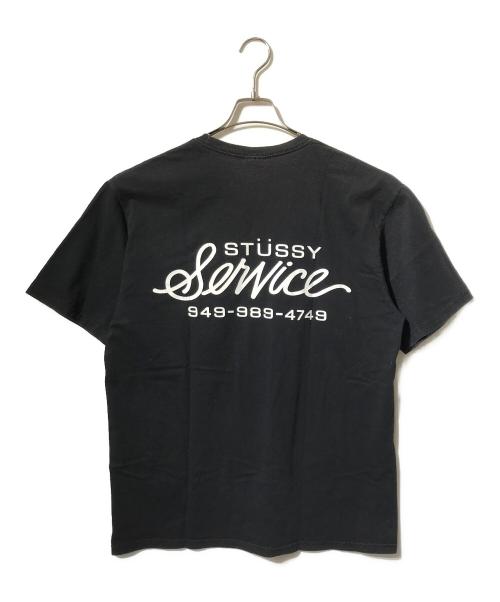 stussy（ステューシー）stussy (ステューシー) SERVICE TEE/半袖カットソー ブラック サイズ:Lの古着・服飾アイテム