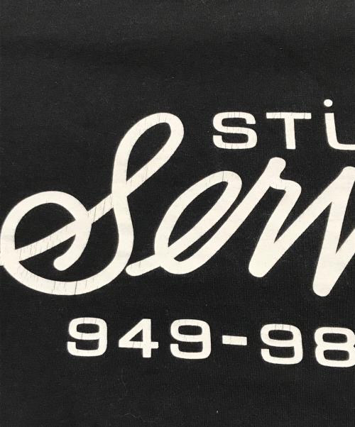 stussy（ステューシー）stussy (ステューシー) SERVICE TEE/半袖カットソー ブラック サイズ:Lの古着・服飾アイテム