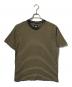 stussy（ステューシー）の古着「ジャックストライプクルーTシャツ/半袖Tシャツ」｜ブラウン×ブラック